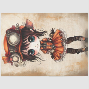 Decoupage Inspector Andrea Steampunk Style Tissue Paper