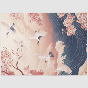 Decoupage Japanese Landscape Romantic Atmosphere Tissue Paper