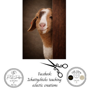 Decoupage Jerry Goat Funny Farmyard Troublemaker  Tissue Paper