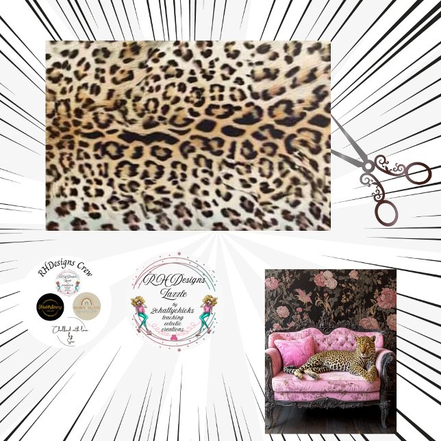 Decoupage Leopard Fur Rosette Pattern  Tissue Paper (Creator Uploaded)