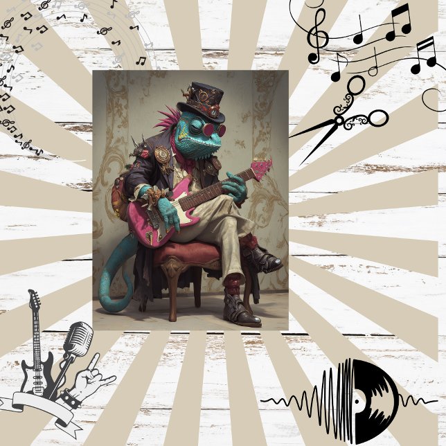 Decoupage Lizard The Sonic Swagger 1 Man Band Tissue Paper (Creator Uploaded)