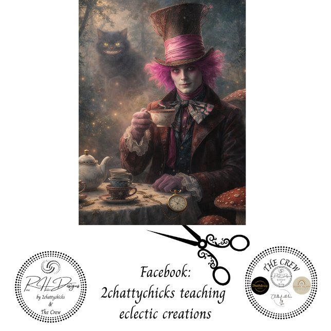 Decoupage Magical Garden Tea Party Tissue Paper (Creator Uploaded)