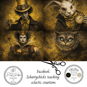 Decoupage Magically Inspired Character Set Tissue Paper