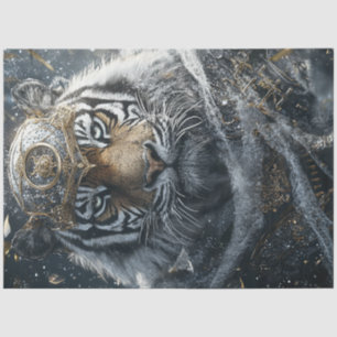 Decoupage Magnificent Lion Luxar Guardian Tissue Paper