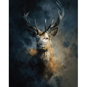 Decoupage Majestic 9 Point Deer Antlers Tissue Paper