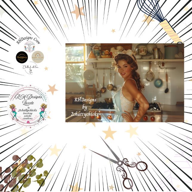 Decoupage Mid-Century Nostalgic Woman in Kitchen Tissue Paper (Creator Uploaded)