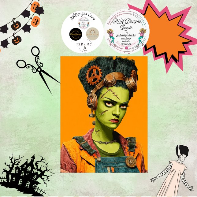Decoupage Mrs. Moster Bold Orange Industria  Tissue Paper (Creator Uploaded)