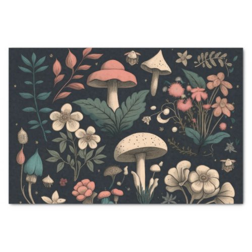 Decoupage Mushrooms  Flora Collection Tissue Paper
