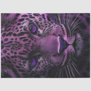 Decoupage Mystical Leopard Purple & Black Spots Tissue Paper