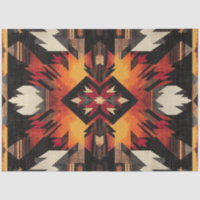 Decoupage Native American Wallpaper Design 