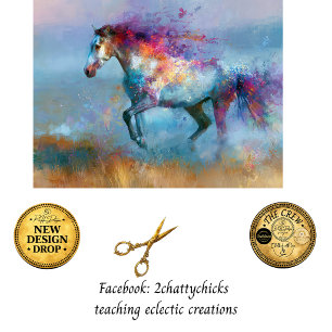Decoupage Painted Horse Collection Bold Color Tissue Paper