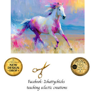 Decoupage Painted Horse Collection Spirit in Color Tissue Paper