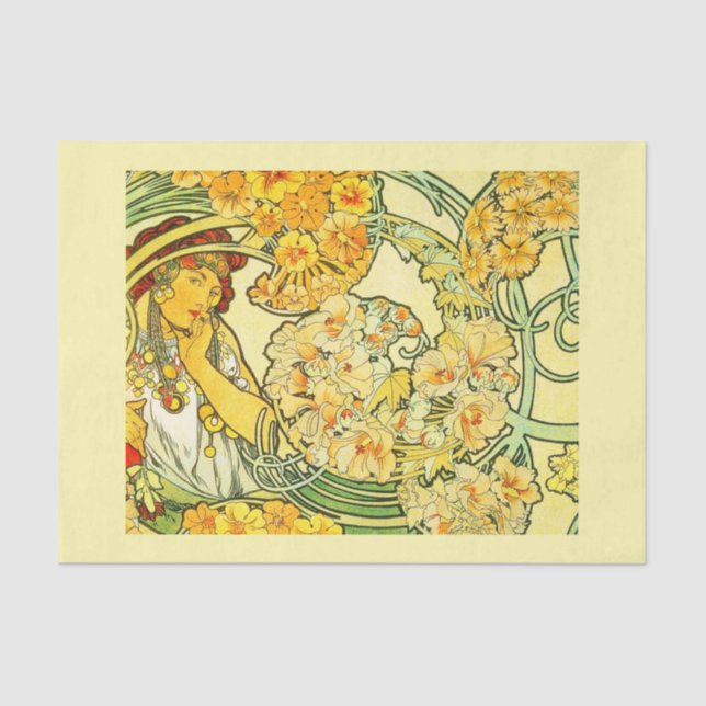 Decoupage Paper 10"x15" - Alphonse Mucha 35 (Front)