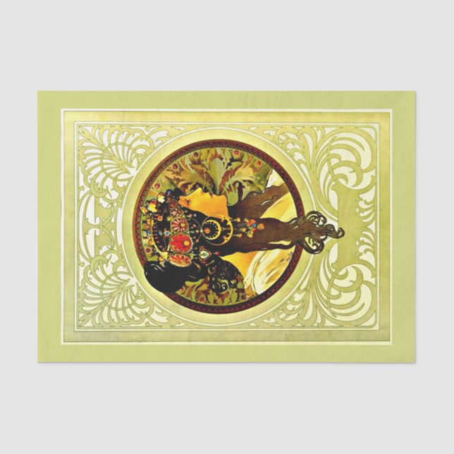 Decoupage Paper 10"x15" - Alphonse Mucha 7 (Front)