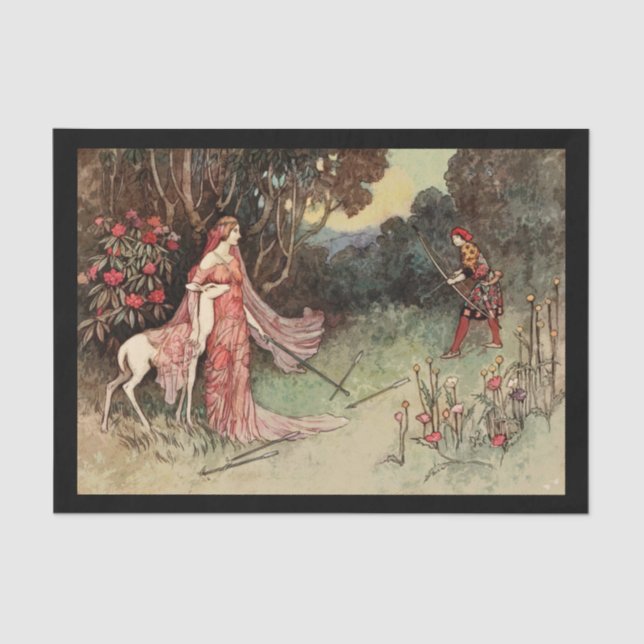 Decoupage Paper 10"x15" - Arthur Rackham 3 (Front)