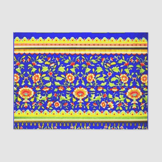 Decoupage Paper 10"x15" - Vintage Textiles 12 (Front)