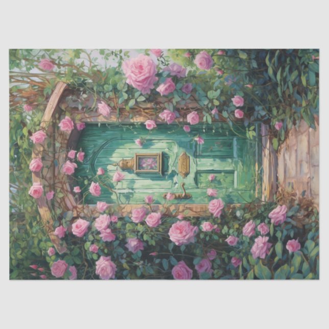 Decoupage paper- Ethereal Doorway Tissue Paper (Front)