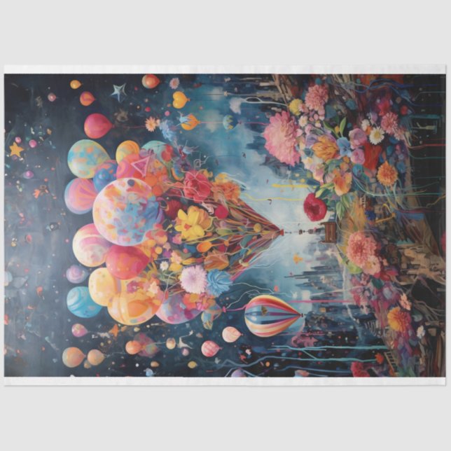 Decoupage Paper - Floating Dreams (Front)