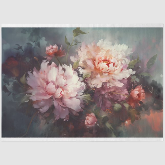 Decoupage Paper,  The Language of Flowers 2 Tissue Paper (Front)