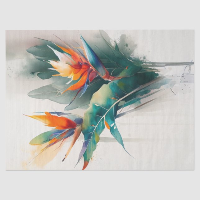 Decoupage Paper, Wrapping, - Blooming Splendor 4 Tissue Paper (Front)