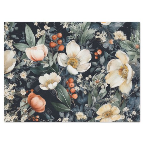Decoupage Paper Wrapping Paper Enigmatic Botany 1