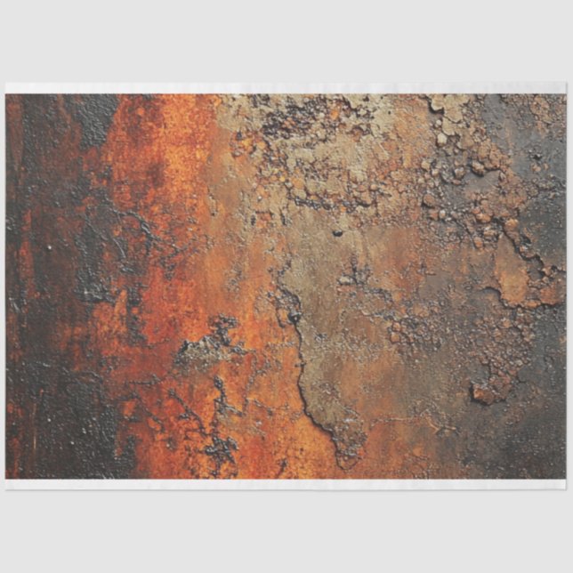 Decoupage Patina Copper Faux Finish  Tissue Paper (Front)