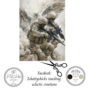 Decoupage Patriotic Military Soldier Freedom  Tissue Paper
