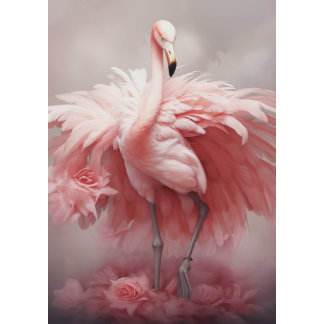 Decoupage Pink Flamingo Starlight Splendor Tissue Paper