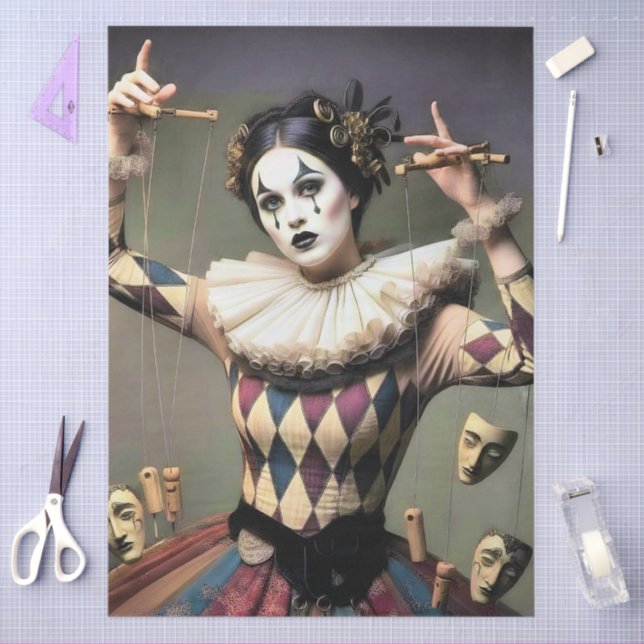 Decoupage Poetic Gothic Motifs Tissue Paper (Craft)