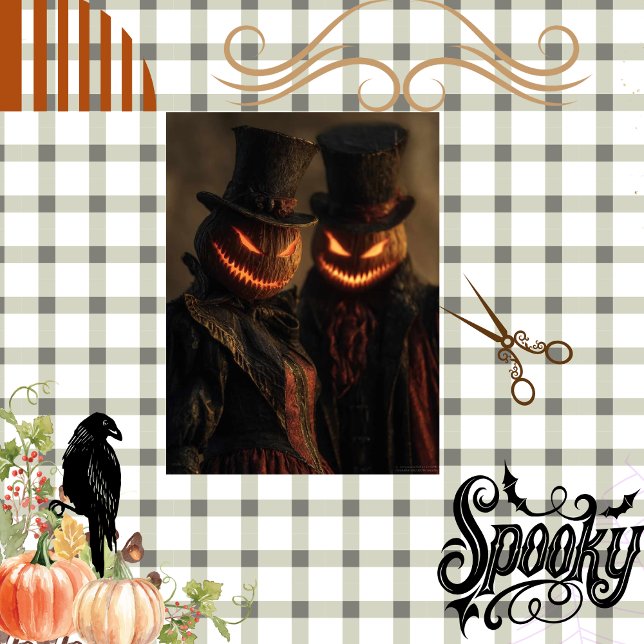 Decoupage Pumpkin Jack-o-Lantern Halloween Gothic Tissue Paper (Creator Uploaded)