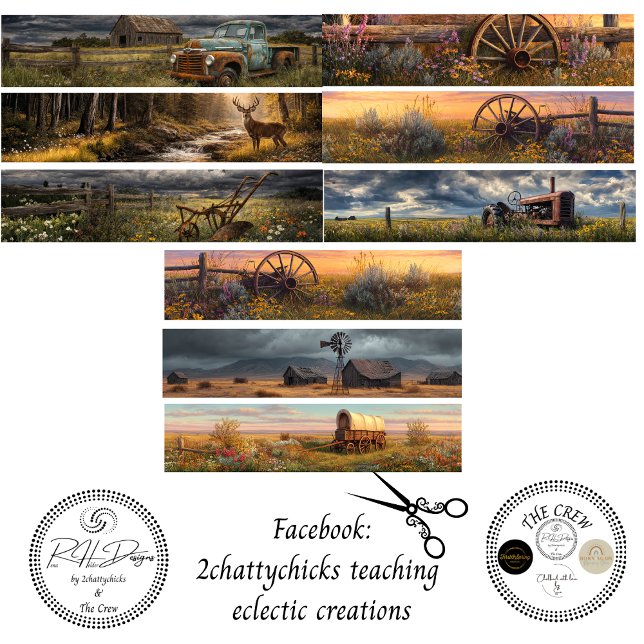 Decoupage Rustic 26x6 Handsaw Art Panels Wrapping Paper Sheets (Creator Uploaded)