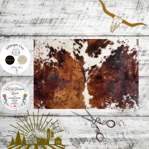Decoupage Rustic Cowhide Western Tissue Paper