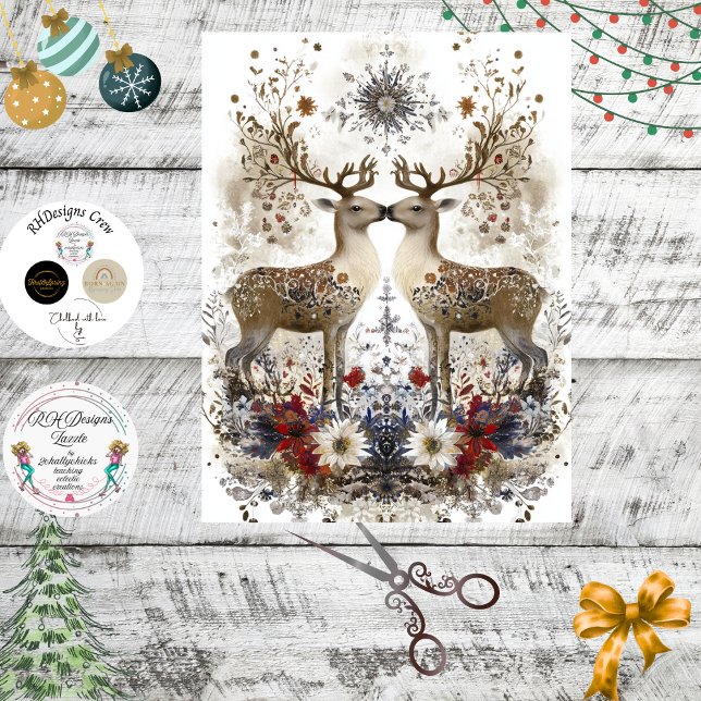 Decoupage Rustic Deer Forest Decor  Tissue Paper (Creator Uploaded)