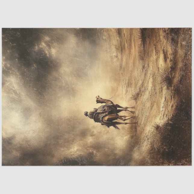 Decoupage Sahara Desert Storm Coming  Tissue Paper (Front)