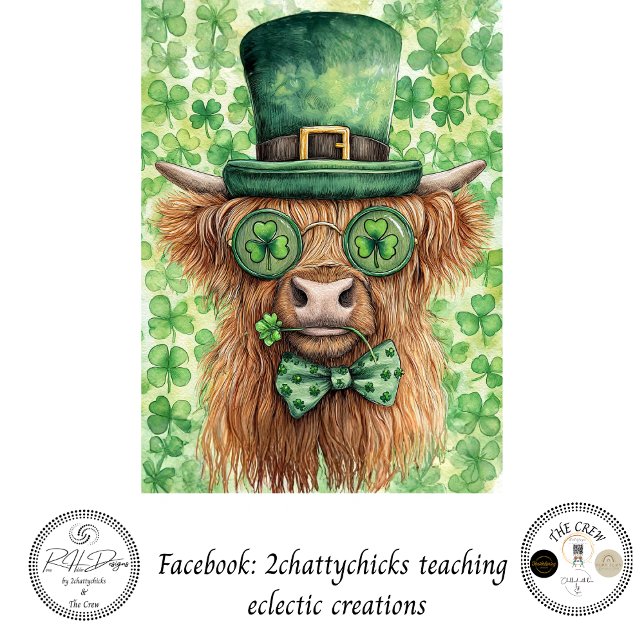 Decoupage St. Patrick's Day Highland Irish Style Tissue Paper (Creator Uploaded)