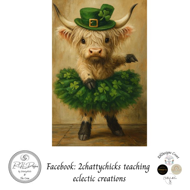 Decoupage St. Patrick's Highland Tutu Charm  Tissue Paper (Creator Uploaded)