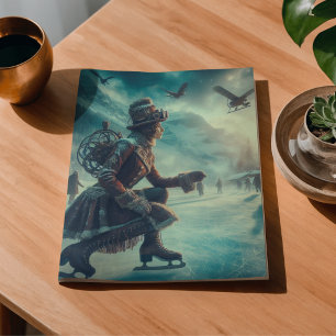 Decoupage Steampunk Fantasy Winter Messenger Tissue Paper