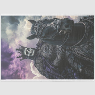 Decoupage Steampunk Gothic Skeleton Tissue Paper