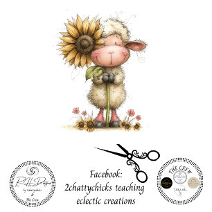 Decoupage Sunflower Sheep Our Shepard Tissue Paper