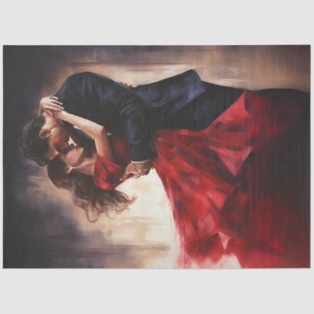 Decoupage Tango Dancers Tango Dancing  Tissue Paper (Front)