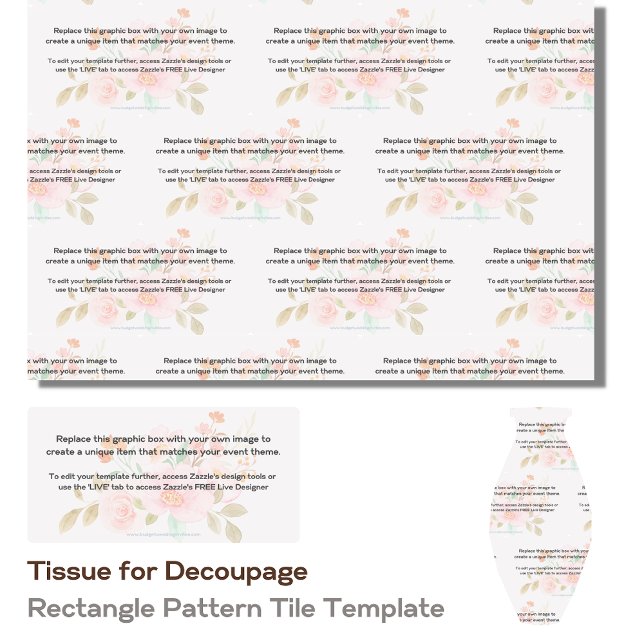 Decoupage Template for Designing Your Own Pattern Tissue Paper (Creator Uploaded)