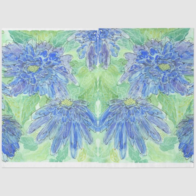 Decoupage Tissue - Original Watercolor Art Paper (Front)