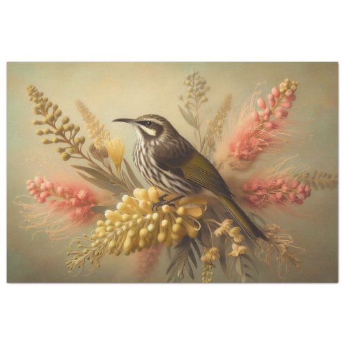 Decoupage Tissue Paper Bird Flora Fauna