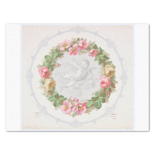 DECOUPAGE TISSUE PAPER  CEILING MEDALLION