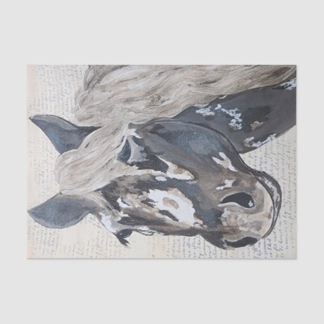 Decoupage tissue paper, Horse head Tissue Paper (Front)