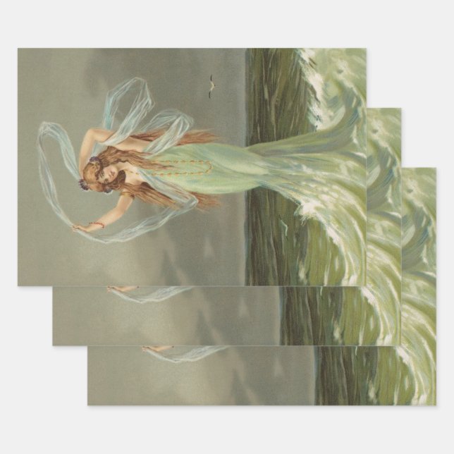 Decoupage Tissue Paper Vintage Mermaid Sea Nymph (Set)