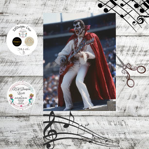 Decoupage Vampire Rockstar with Gothic Flair Tissue Paper