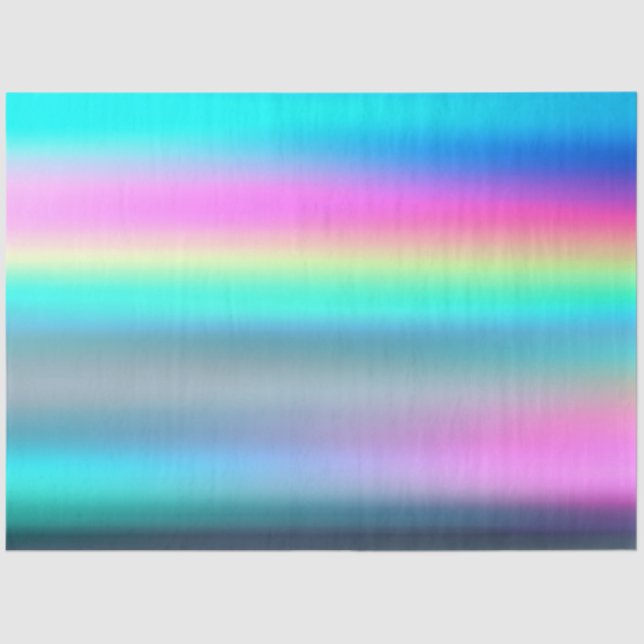 Decoupage Vibrant Gradient Color Green Pink Purple Tissue Paper (Front)