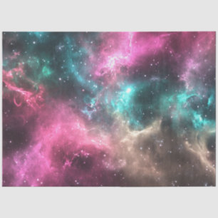 Decoupage Vibrant Nebula Cosmic Space  Tissue Paper