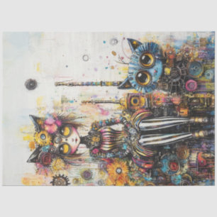 Decoupage Victorian-era Fashion Futuristic Boho2 Tissue Paper